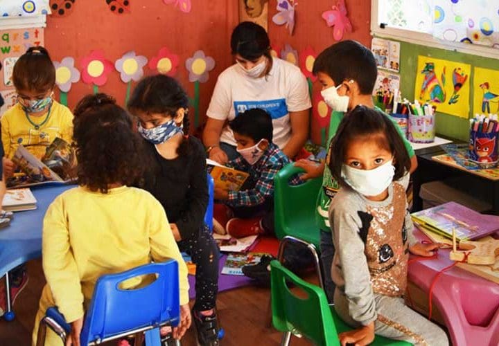 Barnsäkerplats i Grekland.