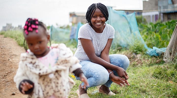 Sharon och hennes lillasyster.
