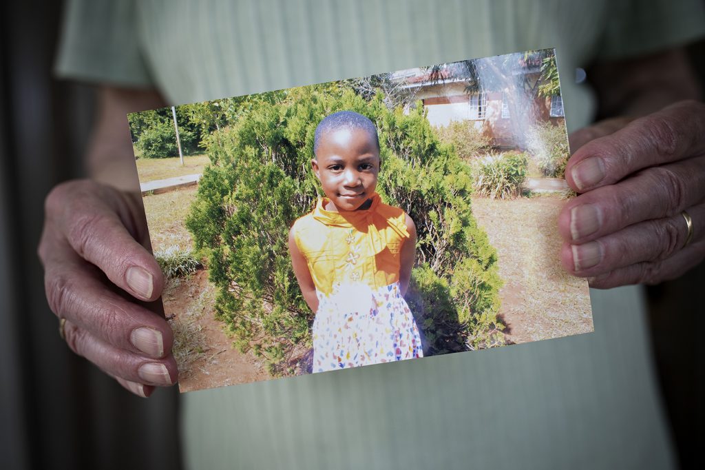 Fadderbarnet Grace från Malawi.