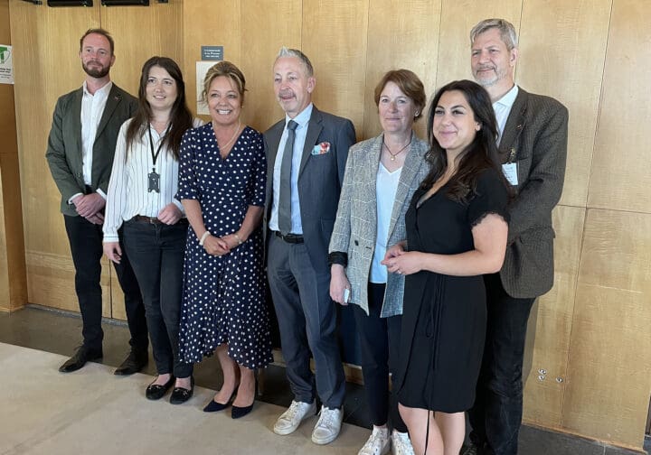 Deltagare på seminarie om barns rätt till mental hälsa och utbildning i krig och katastrofer.