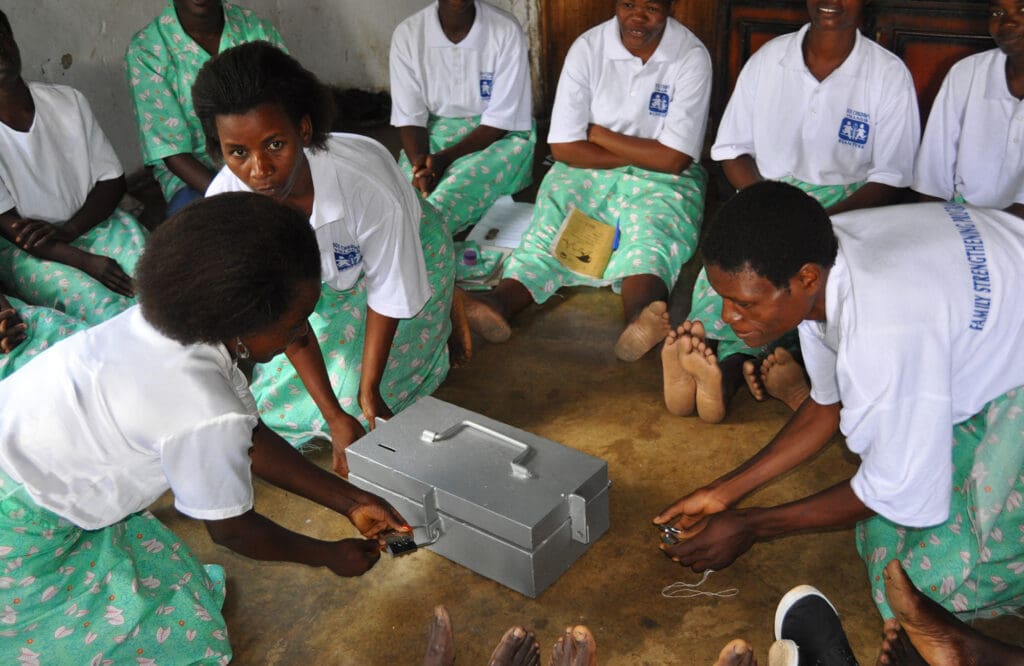 Spalånegrupp i SOS Barnbyars program.