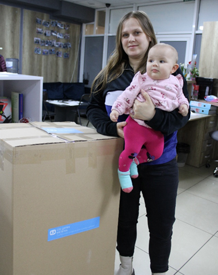 Valentyna och hennes dotter.