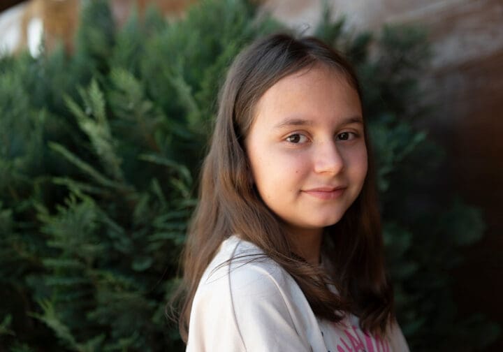 Flicka i Ukraina.