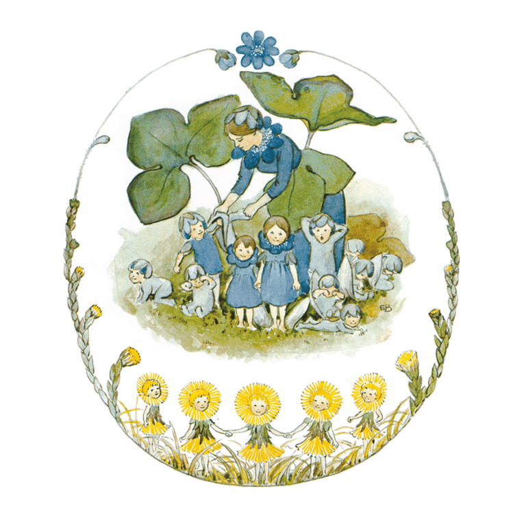 Illustration från Görans bok av Elsa Beskow.