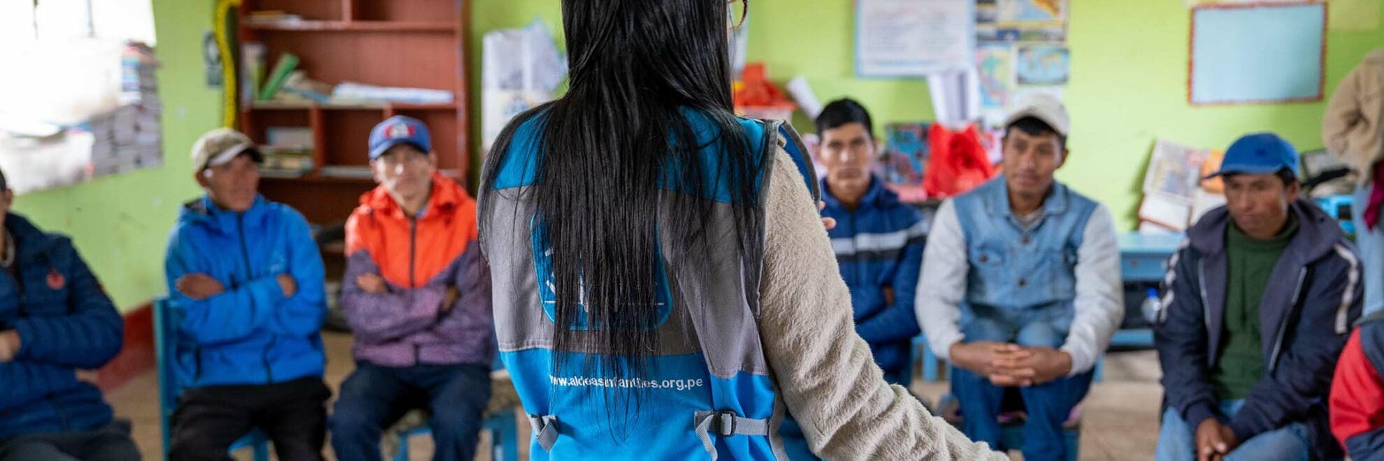 Workshop med pappor i Peru.